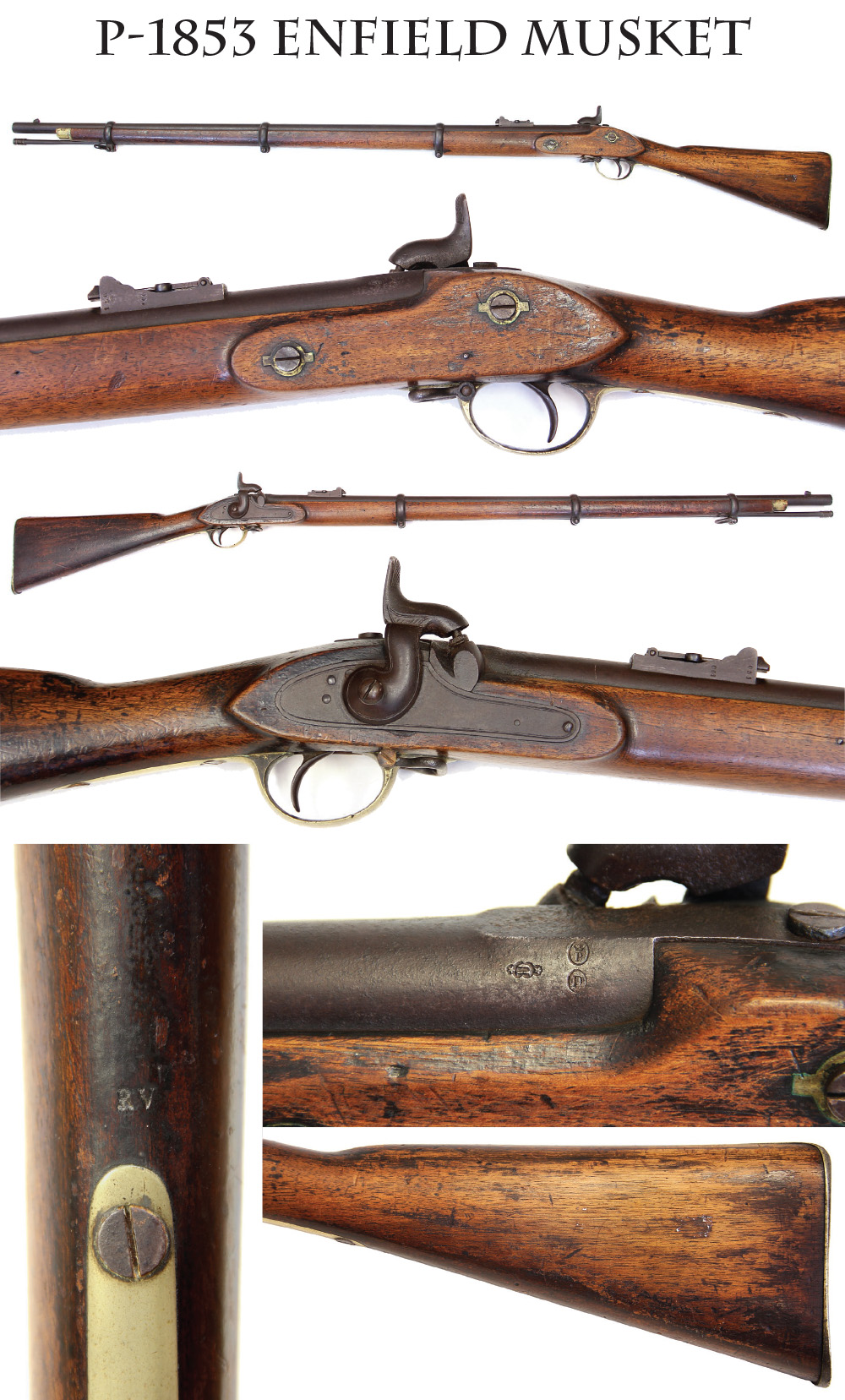 17-10-15. Extremely Rare French Contract P-1853 Enfield Rifle Musket